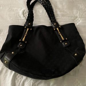 Gucci Shoulder Bag with Leather Braided Straps